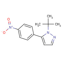 942920-33-4 1-tert-butyl-5-(4-nitrophenyl)pyrazole chemical structure