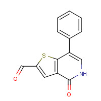 1610520-98-3 4-oxo-7-phenyl-5H-thieno[3,2-c]pyridine-2-carbaldehyde chemical structure
