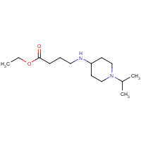 1346136-36-4 ethyl 4-[(1-propan-2-ylpiperidin-4-yl)amino]butanoate chemical structure