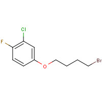 188174-59-6 4-(4-bromobutoxy)-2-chloro-1-fluorobenzene chemical structure