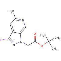1386457-83-5 tert-butyl 2-(3-iodo-5-methylpyrazolo[3,4-c]pyridin-1-yl)acetate chemical structure