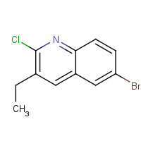 409346-70-9 6-bromo-2-chloro-3-ethylquinoline chemical structure