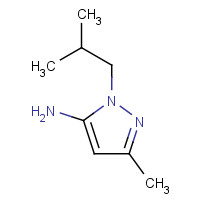 3524-36-5 5-methyl-2-(2-methylpropyl)pyrazol-3-amine chemical structure