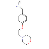 852180-77-9 N-methyl-1-[4-(2-morpholin-4-ylethoxy)phenyl]methanamine chemical structure