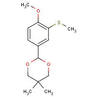 1223714-20-2 2-(4-methoxy-3-methylsulfanylphenyl)-5,5-dimethyl-1,3-dioxane chemical structure