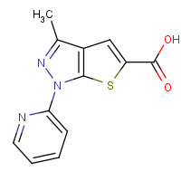 1041205-19-9 3-methyl-1-pyridin-2-ylthieno[2,3-c]pyrazole-5-carboxylic acid chemical structure