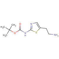 875798-81-5 tert-butyl N-[5-(2-aminoethyl)-1,3-thiazol-2-yl]carbamate chemical structure
