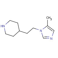 168888-41-3 4-[2-(5-methylimidazol-1-yl)ethyl]piperidine chemical structure