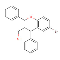 156755-25-8 3-(5-bromo-2-phenylmethoxyphenyl)-3-phenylpropan-1-ol chemical structure