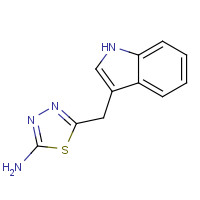 153595-93-8 5-(1H-indol-3-ylmethyl)-1,3,4-thiadiazol-2-amine chemical structure