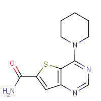 1431411-45-8 4-piperidin-1-ylthieno[3,2-d]pyrimidine-6-carboxamide chemical structure