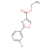 132089-43-1 ethyl 2-(3-chlorophenyl)-1,3-oxazole-4-carboxylate chemical structure