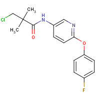 243963-12-4 3-chloro-N-[6-(4-fluorophenoxy)pyridin-3-yl]-2,2-dimethylpropanamide chemical structure