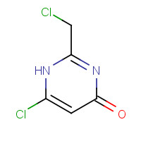 19874-98-7 6-chloro-2-(chloromethyl)-1H-pyrimidin-4-one chemical structure