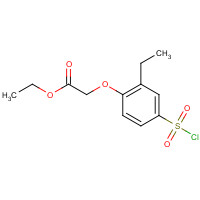 444613-16-5 ethyl 2-(4-chlorosulfonyl-2-ethylphenoxy)acetate chemical structure