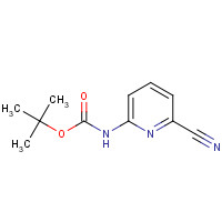 400781-17-1 tert-butyl N-(6-cyanopyridin-2-yl)carbamate chemical structure
