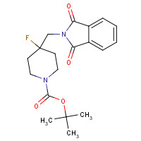 620611-28-1 tert-butyl 4-[(1,3-dioxoisoindol-2-yl)methyl]-4-fluoropiperidine-1-carboxylate chemical structure