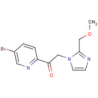 870761-83-4 1-(5-bromopyridin-2-yl)-2-[2-(methoxymethyl)imidazol-1-yl]ethanone chemical structure