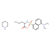 77426-57-4 2-[[5-(dimethylamino)naphthalen-1-yl]sulfonylamino]pentanoate;piperidin-1-ium chemical structure