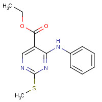 106475-47-2 ethyl 4-anilino-2-methylsulfanylpyrimidine-5-carboxylate chemical structure