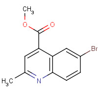 786659-09-4 methyl 6-bromo-2-methylquinoline-4-carboxylate chemical structure