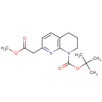 925889-81-2 tert-butyl 7-(2-methoxy-2-oxoethyl)-3,4-dihydro-2H-1,8-naphthyridine-1-carboxylate chemical structure