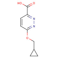1184404-57-6 6-(cyclopropylmethoxy)pyridazine-3-carboxylic acid chemical structure