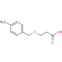 78981-22-3 3-[(4-methylphenyl)methylsulfanyl]propanoic acid chemical structure