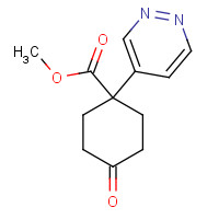 960371-38-4 methyl 4-oxo-1-pyridazin-4-ylcyclohexane-1-carboxylate chemical structure
