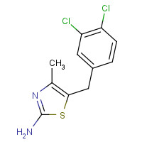 1149333-52-7 5-[(3,4-dichlorophenyl)methyl]-4-methyl-1,3-thiazol-2-amine chemical structure