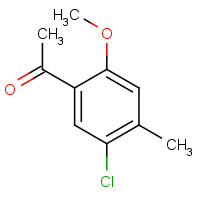 28478-40-2 1-(5-chloro-2-methoxy-4-methylphenyl)ethanone chemical structure
