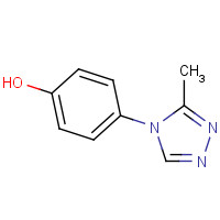68337-75-7 4-(3-methyl-1,2,4-triazol-4-yl)phenol chemical structure
