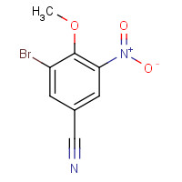 58139-82-5 3-bromo-4-methoxy-5-nitrobenzonitrile chemical structure