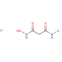 18872-90-7 potassium;N-hydroxy-N'-oxidopropanediamide chemical structure