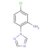 450399-92-5 5-chloro-2-(1,2,4-triazol-1-yl)aniline chemical structure