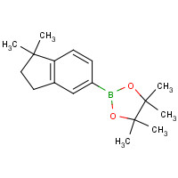 1312464-97-3 2-(1,1-dimethyl-2,3-dihydroinden-5-yl)-4,4,5,5-tetramethyl-1,3,2-dioxaborolane chemical structure