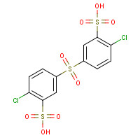57570-28-2 2-chloro-5-(4-chloro-3-sulfophenyl)sulfonylbenzenesulfonic acid chemical structure