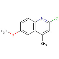 6340-55-2 2-chloro-6-methoxy-4-methylquinoline chemical structure