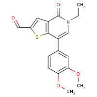 1610520-51-8 7-(3,4-dimethoxyphenyl)-5-ethyl-4-oxothieno[3,2-c]pyridine-2-carbaldehyde chemical structure