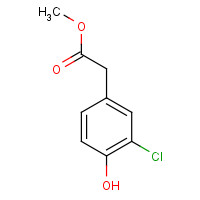 57017-95-5 methyl 2-(3-chloro-4-hydroxyphenyl)acetate chemical structure