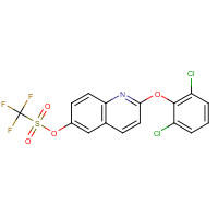 623147-11-5 [2-(2,6-dichlorophenoxy)quinolin-6-yl] trifluoromethanesulfonate chemical structure