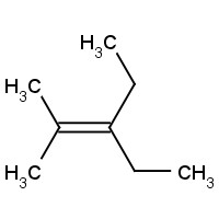 19780-67-7 3-ethyl-2-methylpent-2-ene chemical structure