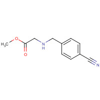 202124-74-1 methyl 2-[(4-cyanophenyl)methylamino]acetate chemical structure
