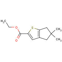 1346672-62-5 ethyl 5,5-dimethyl-4,6-dihydrocyclopenta[b]thiophene-2-carboxylate chemical structure