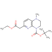 689259-34-5 tert-butyl 6-(2-ethoxy-2-oxoethyl)-1-methyl-2,3-dihydropyrido[2,3-b]pyrazine-4-carboxylate chemical structure