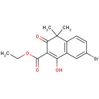1035263-60-5 ethyl 7-bromo-1-hydroxy-4,4-dimethyl-3-oxonaphthalene-2-carboxylate chemical structure