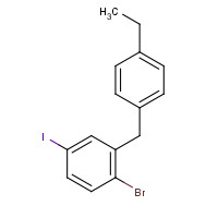 1006383-23-8 1-bromo-2-[(4-ethylphenyl)methyl]-4-iodobenzene chemical structure
