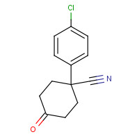 25115-75-7 1-(4-chlorophenyl)-4-oxocyclohexane-1-carbonitrile chemical structure