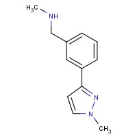 910037-12-6 N-methyl-1-[3-(1-methylpyrazol-3-yl)phenyl]methanamine chemical structure