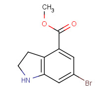 1240523-98-1 methyl 6-bromo-2,3-dihydro-1H-indole-4-carboxylate chemical structure